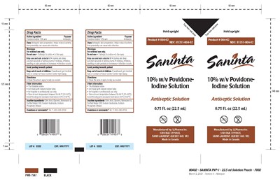 Image Of 81351-004-01 22.5 mL Packet Label (004 02   Saninta Pvp I   22.5 mL Solution Pouch 4up V4)